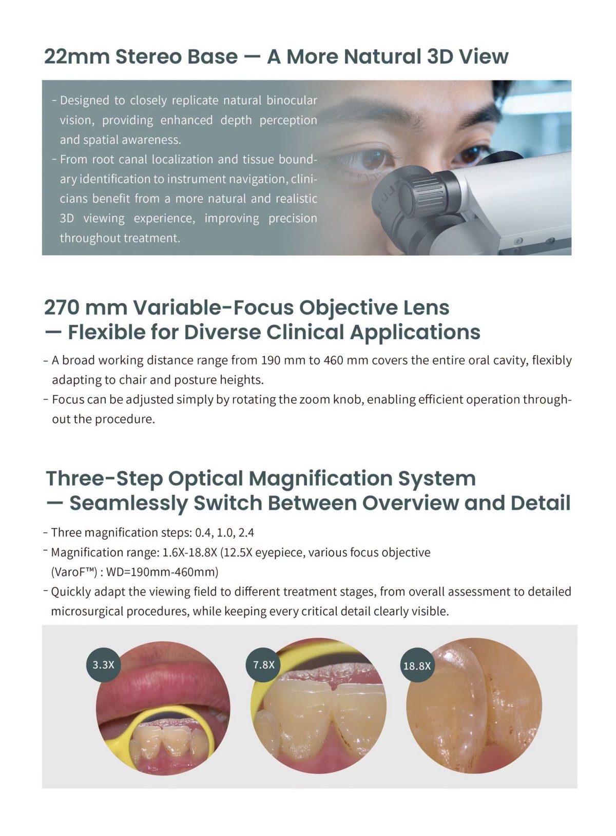 Odontologinis mikroskopas Eighteeth ACUVISION X1 - Image 5